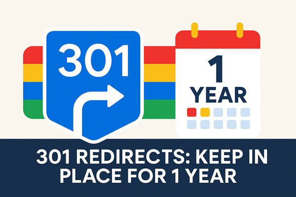 301 Redirects Should Be Kept in Place for a Year Google Confirms