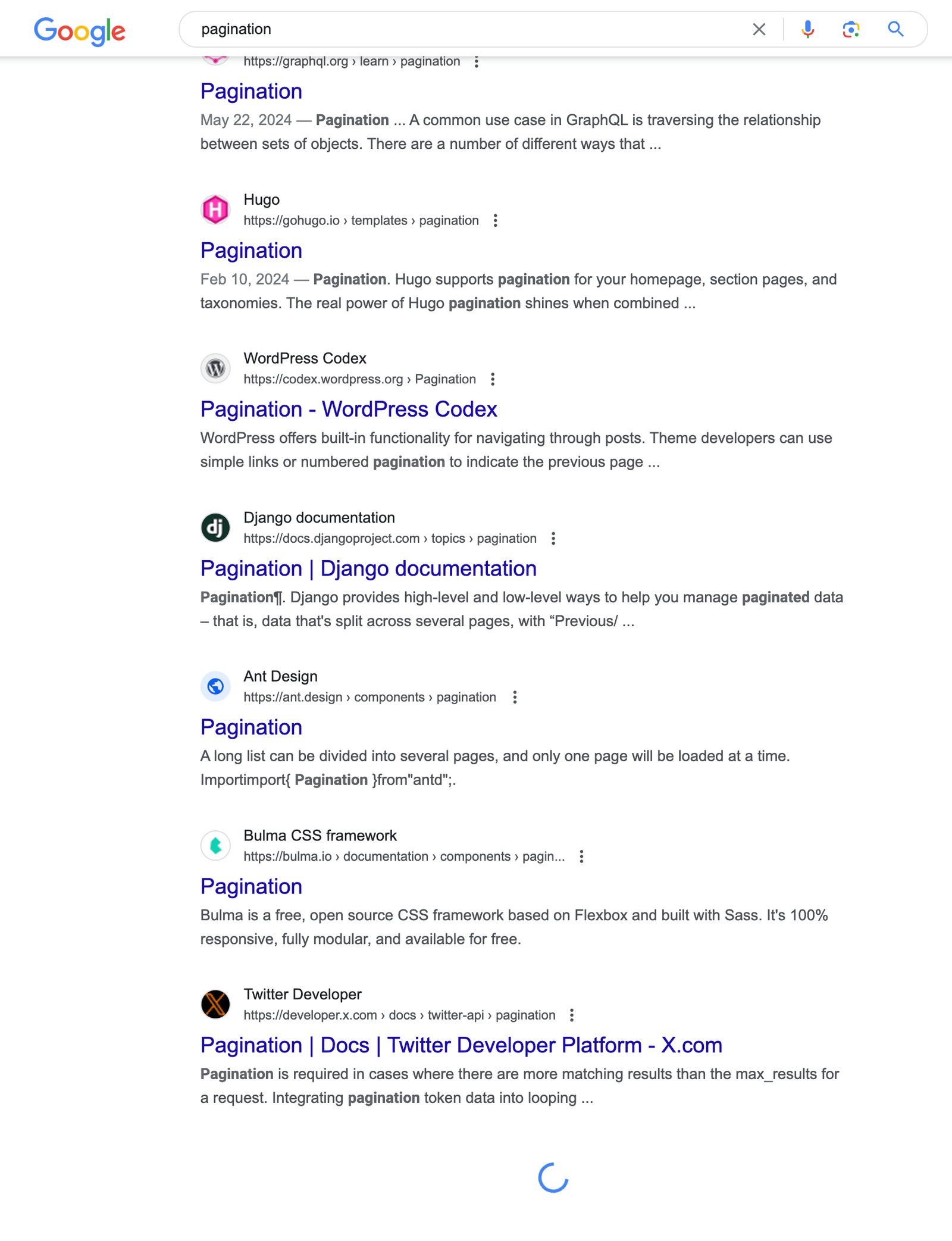 Google Continuous Scroll