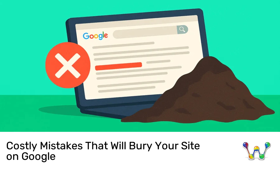 Costly Mistakes That Will Bury Your Site On Google