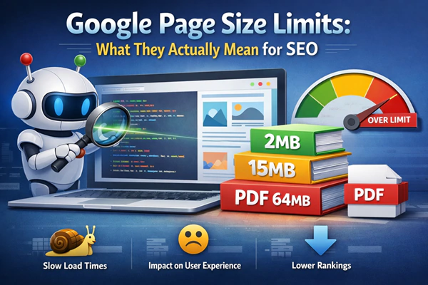 Google Page Size Limits