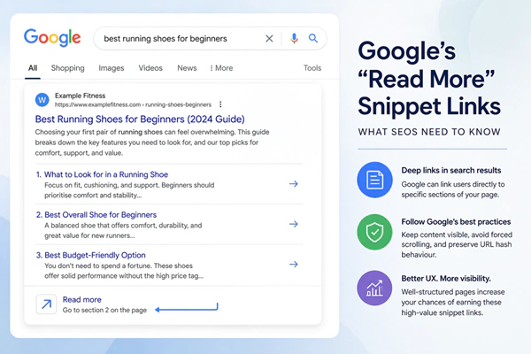 Google Read More Snippet Links